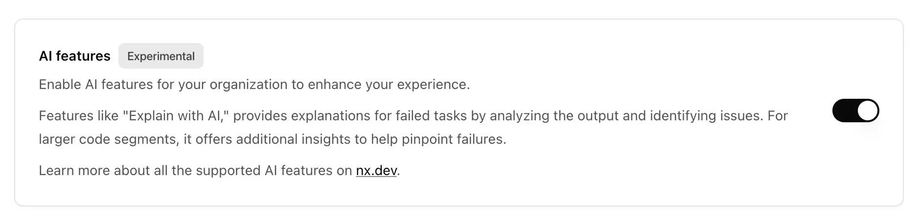 enable ai features