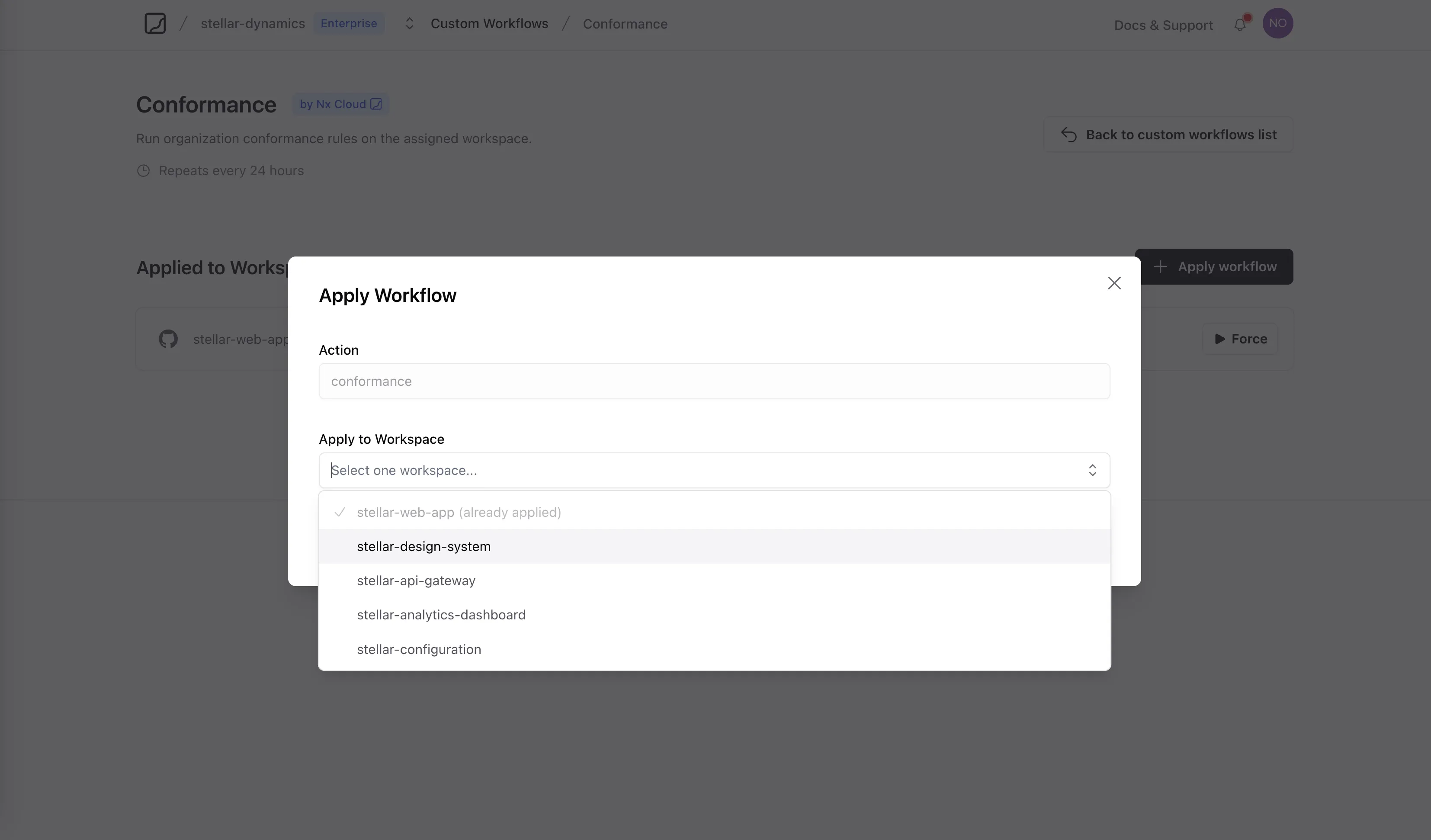 Apply Workflow