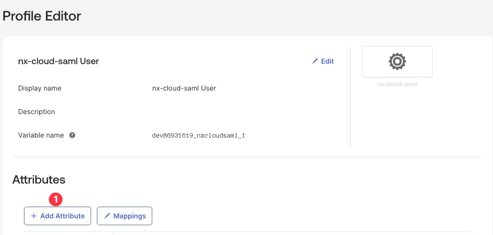 Click Add Attribute button
